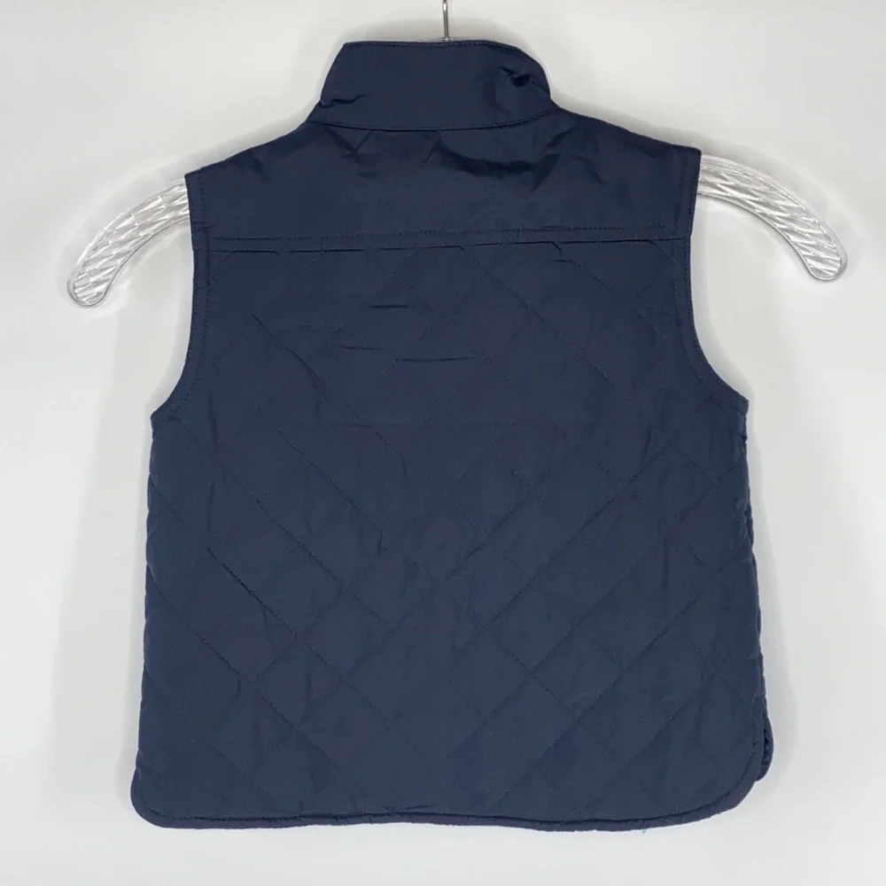 J. Crew Crewcuts Navy Blue Quilted Vest NWT